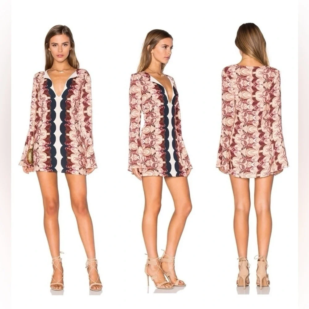 Free People Ossie Vibes Mini Dress in Ivory size 0 - Picture 2 of 14
